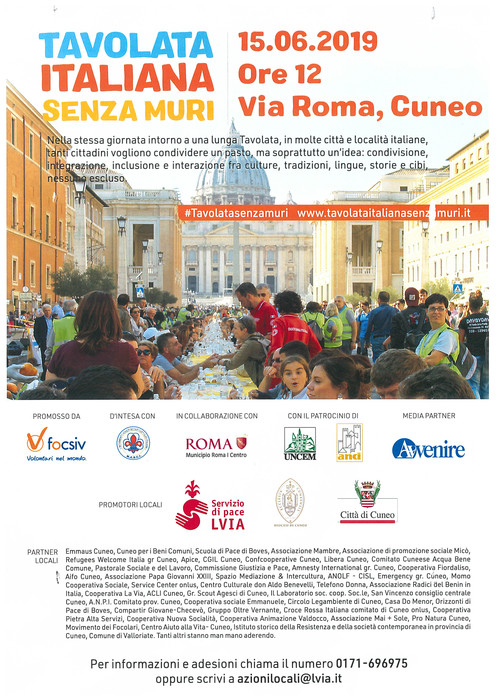 Siediti a tavola in Via Roma: l’evento di sabato 15 giugno