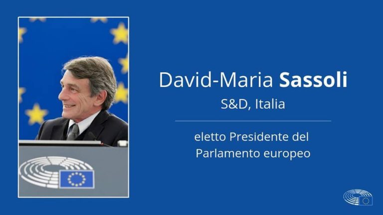 Parlamento europeo: eletto l’italiano David Sassoli come Presidente