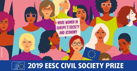 Più donne nella società e nell’economia europee: il tema per il Premio per la società civile