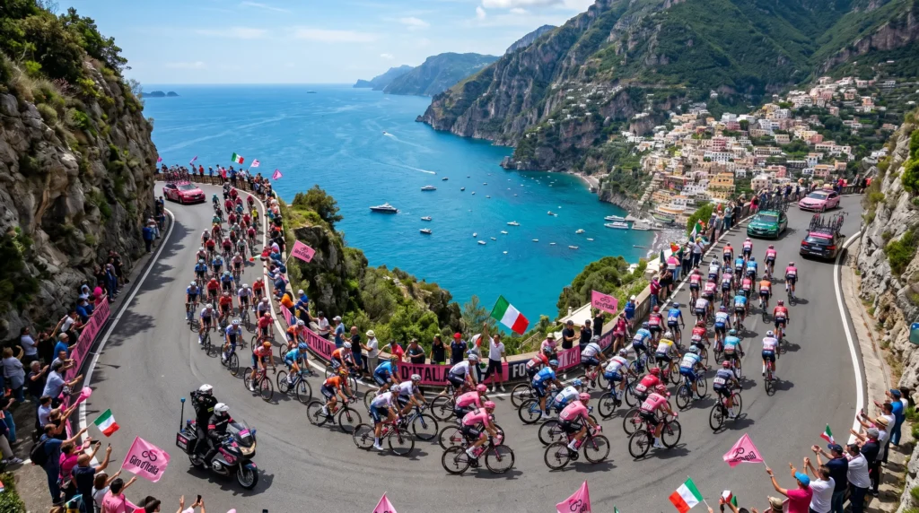Giro d’Italia 2026, Tappa 6: la Corsa Rosa entra a Napoli attraverso i templi di Paestum e la Costiera Amalfitana — tutto quello che c’è da sapere