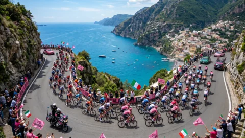 Giro d’Italia 2026, Tappa 6: la Corsa Rosa entra a Napoli attraverso i templi di Paestum e la Costiera Amalfitana — tutto quello che c’è da sapere